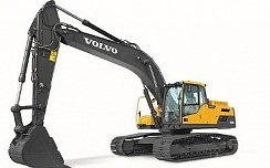 Гусеничный экскаватор VOLVO EC 250DL с ковшом в Серпухове фото